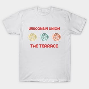 Wisconsin Union_Terrace_simplered T-Shirt